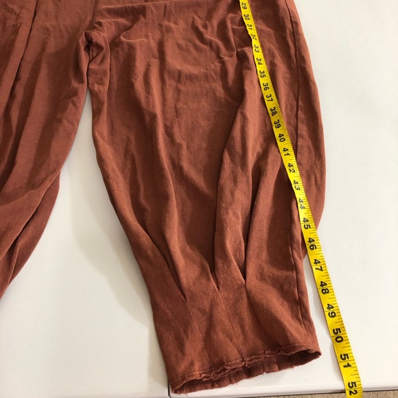 Free People Lotta Love Pleated Jumpsuit Brown Size Medium - Picture 14 of 15